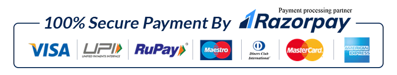 100% Secure Payment By Razorpay