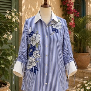 Azure Bloom Shirt