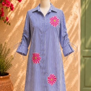 Pink Petal Shirt Dress