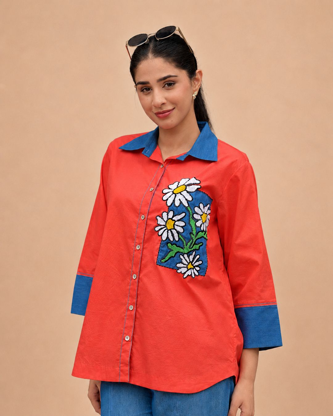 Scarlet Daisy Shirt