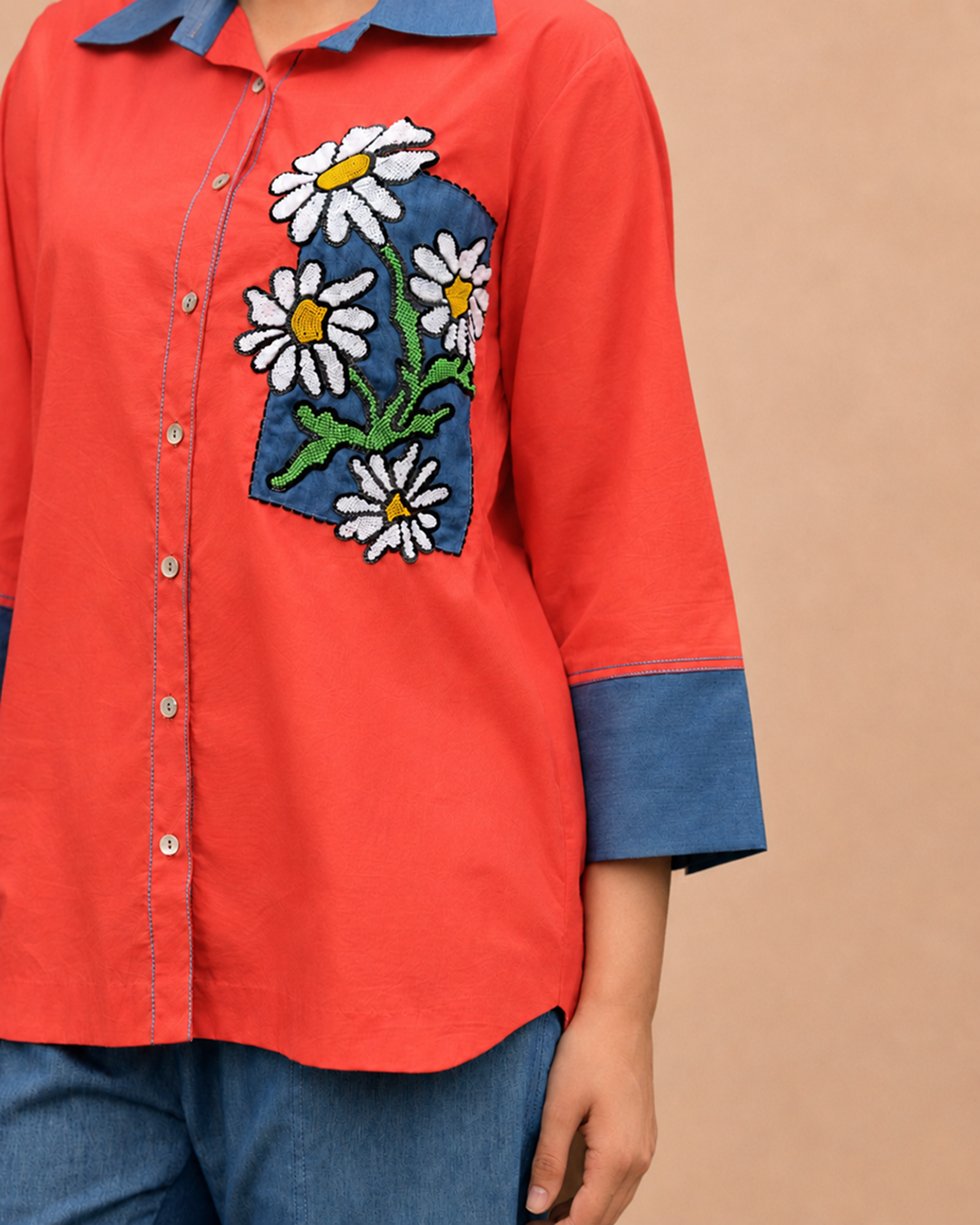 Scarlet Daisy Shirt - Image 2