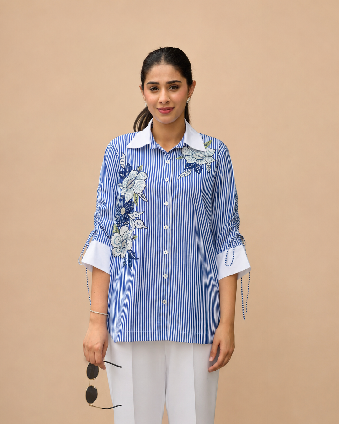 Azure Bloom Shirt