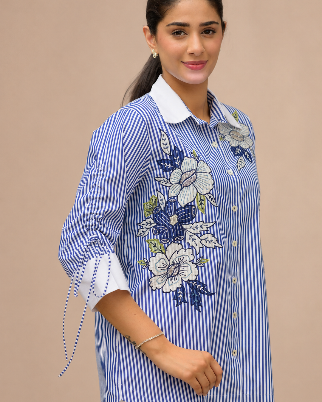Azure Bloom Shirt - Image 2