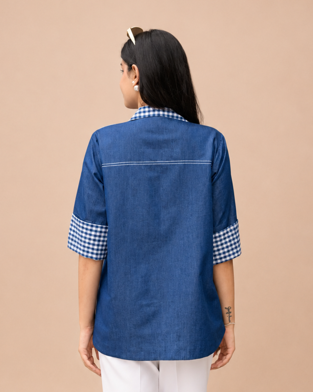 Indigo Garden Shirt - Image 4