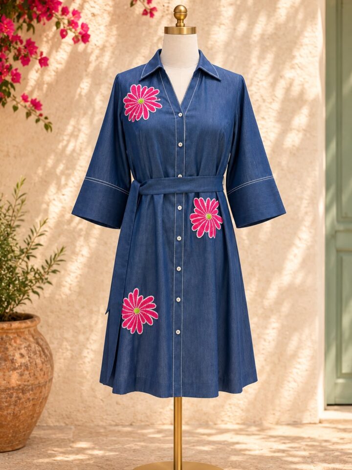 Bloom Denim Dress