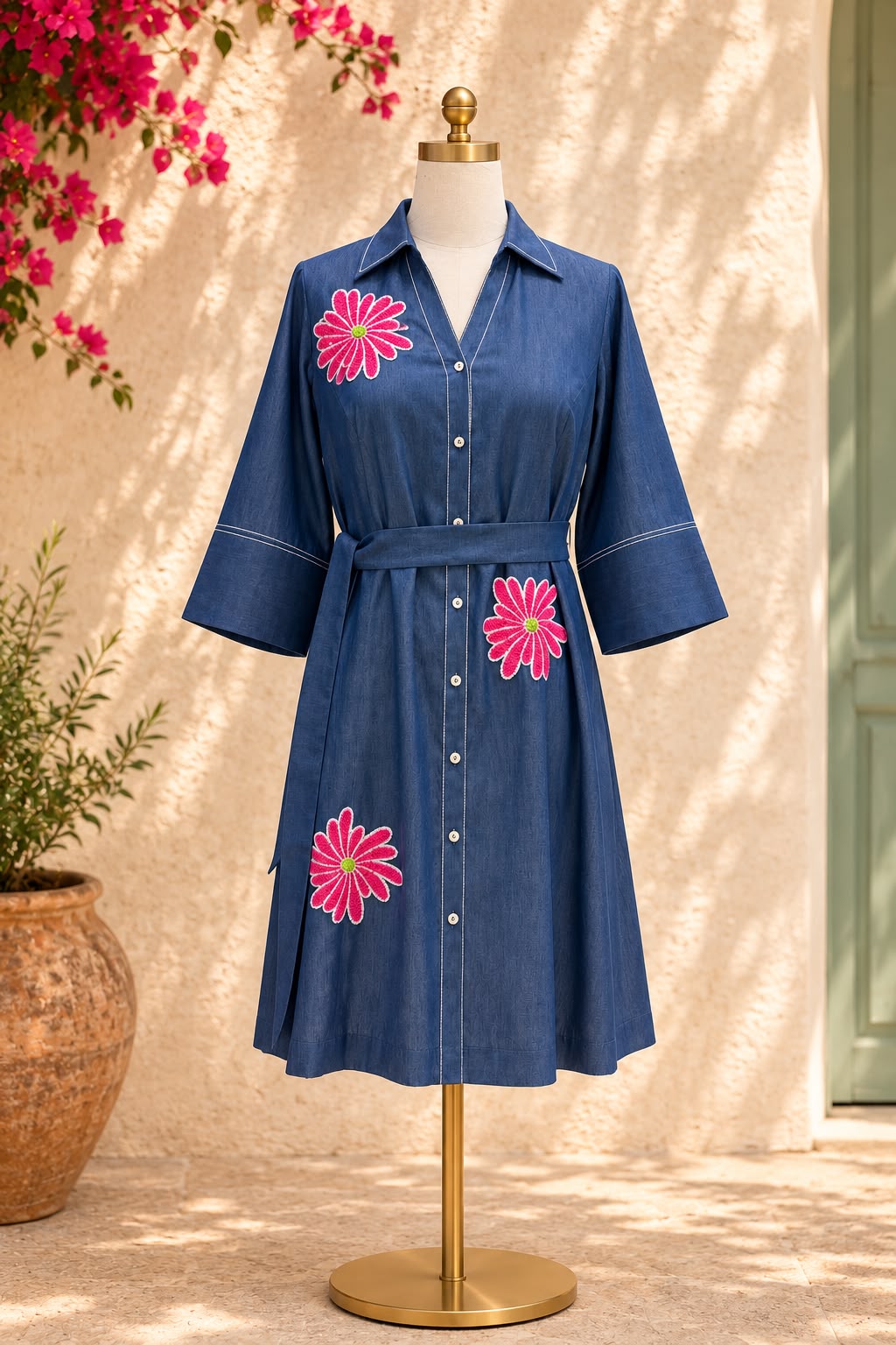Bloom Denim Dress