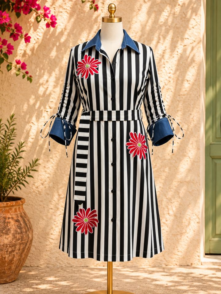Bloom Stripe Dress