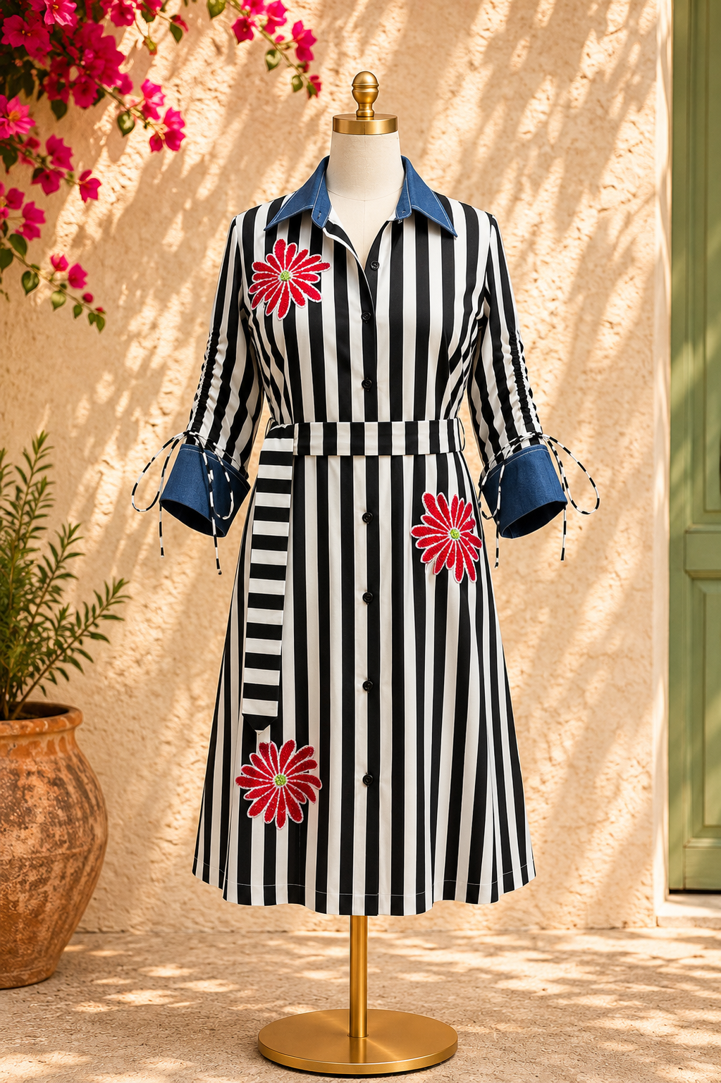Bloom Stripe Dress