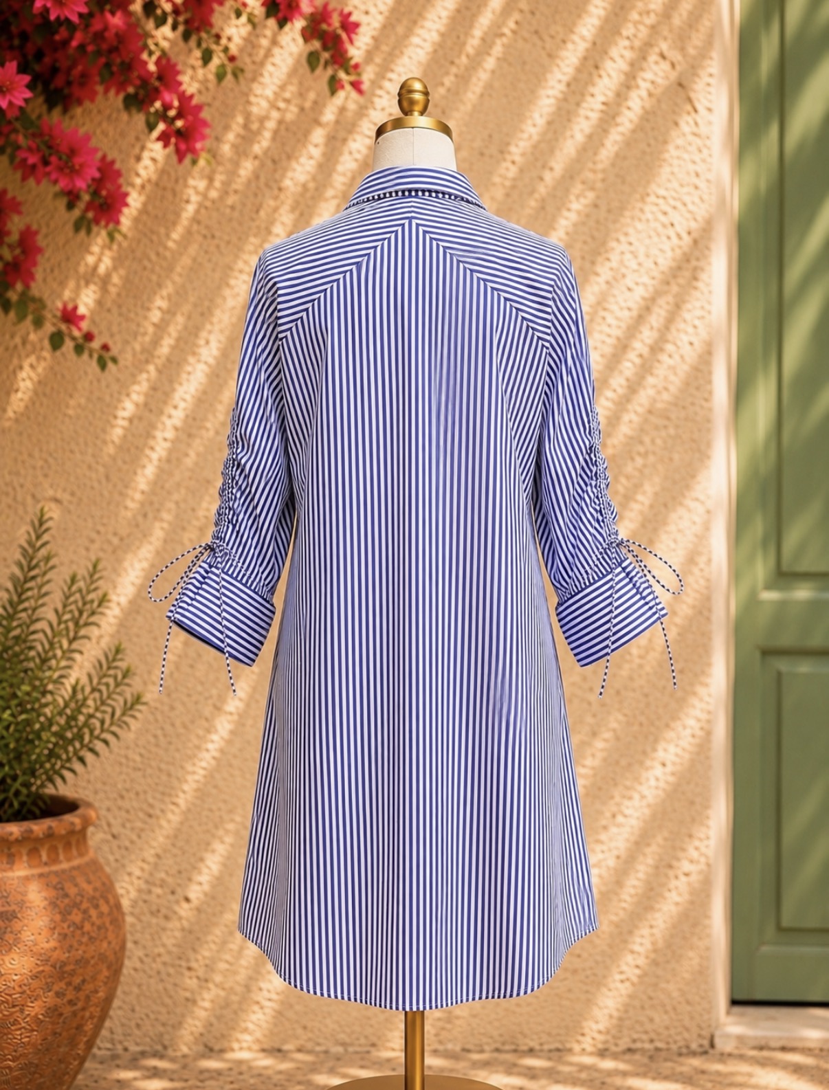 Pink Petal Shirt Dress – detail 4