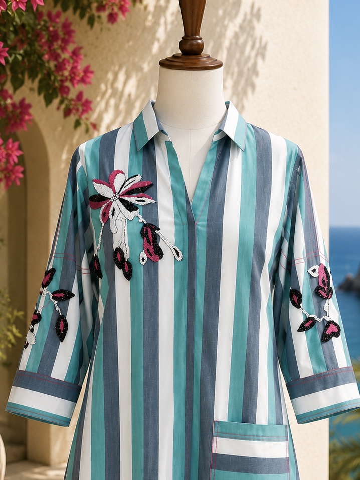 Tropical Tide Dress – detail 2