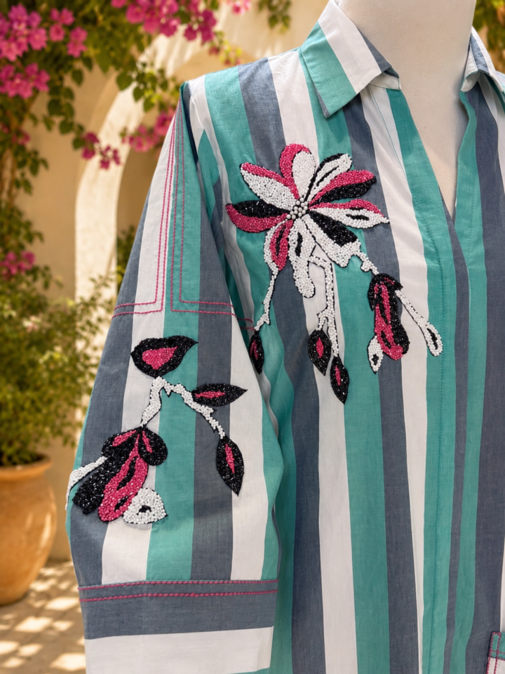 Tropical Tide Dress – detail 3