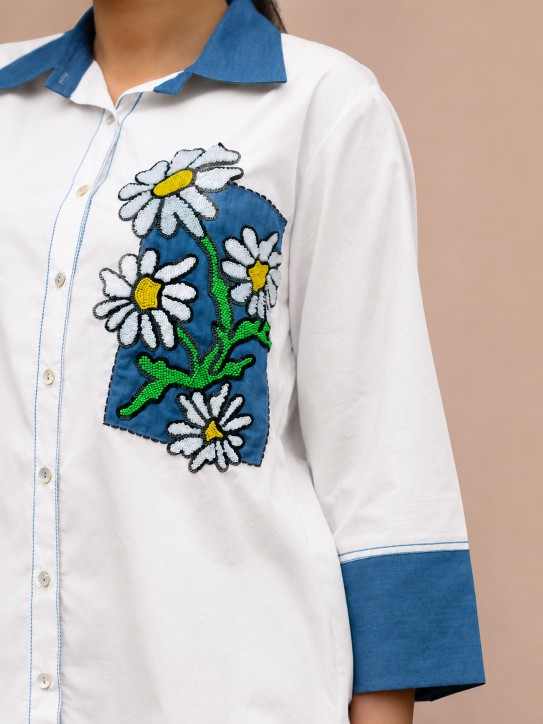 Ivory Daisy Shirt - Image 2